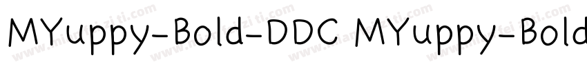 MYuppy-Bold-DDC MYuppy-Bold-DDC字体转换